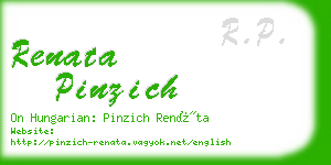 renata pinzich business card
